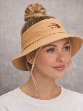 The North Face Women's Tan Visor Bucket Hat with Logo